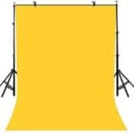Digiphoto 8 x12 FT YELLOW LEKERA BACKDROP PHOTO LIGHT STUDIO PHOTOGRAPHY BACKGROUND (pack of 1)