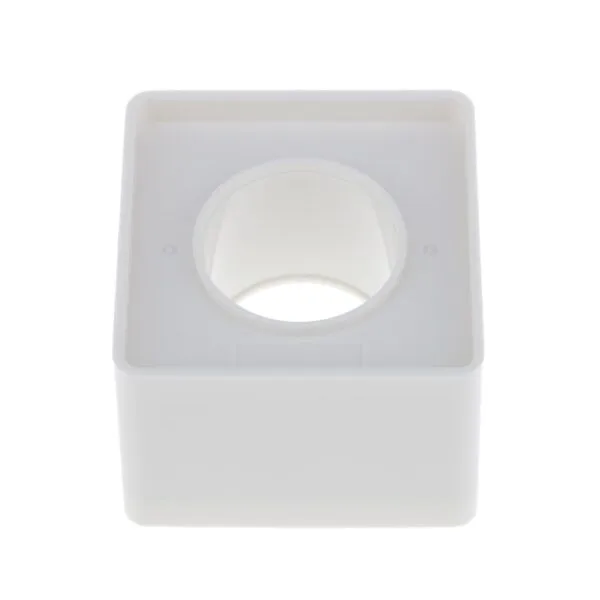 Square Microphone Station Logo -White I D DIGIPHOTO