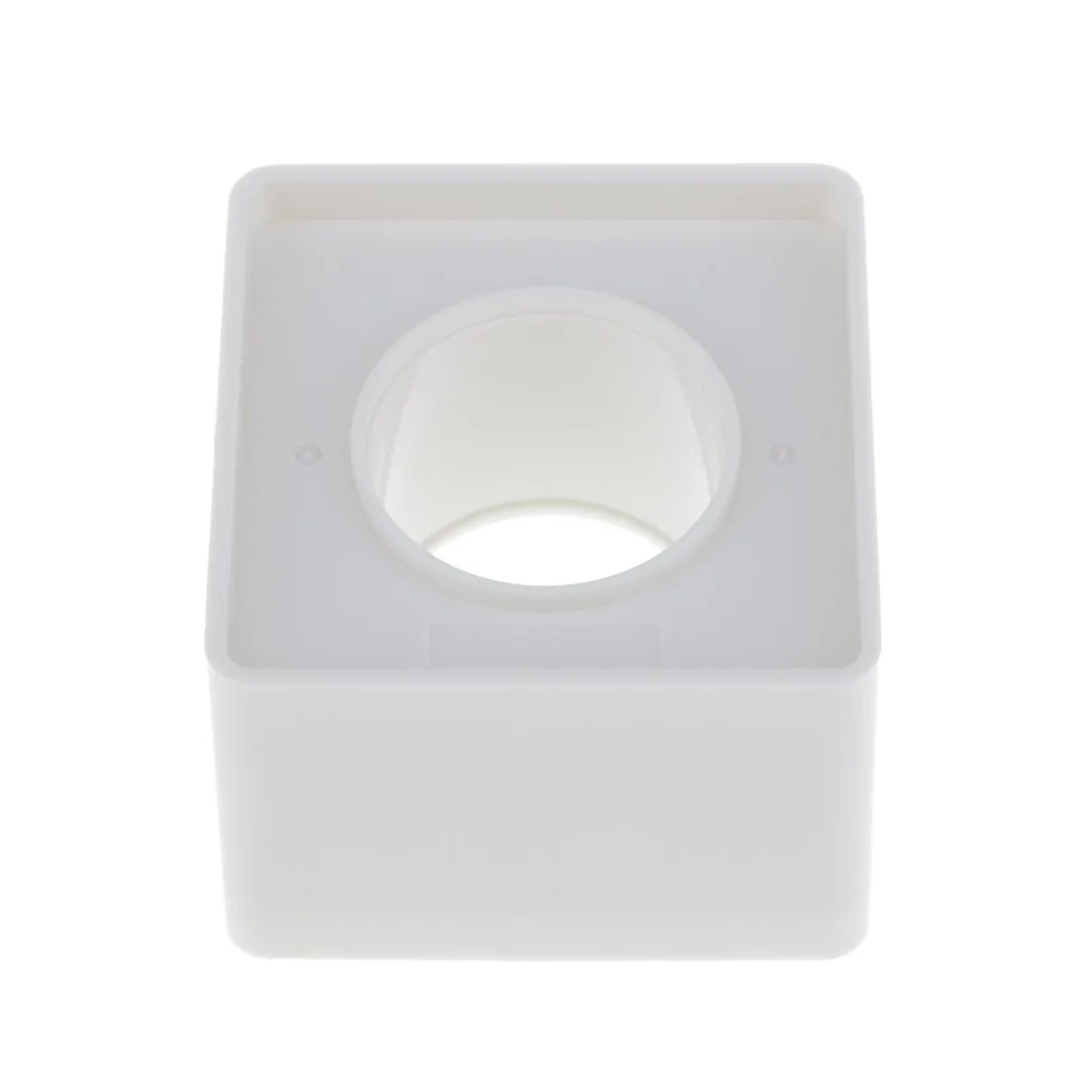 Square Microphone Station Logo -White I D DIGIPHOTO