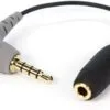 Rode SC4 3.5mm TRS Female to 3.5mm Right-Angle TRRS Male Adapter Cable for Smartphones DIGIPHOTO