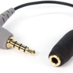 Rode SC4 3.5mm TRS Female to 3.5mm Right-Angle TRRS Male Adapter Cable for Smartphones DIGIPHOTO
