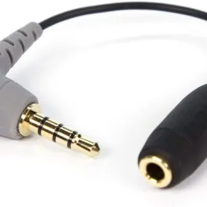 Rode SC4 3.5mm TRS Female to 3.5mm Right-Angle TRRS Male Adapter Cable for Smartphones DIGIPHOTO