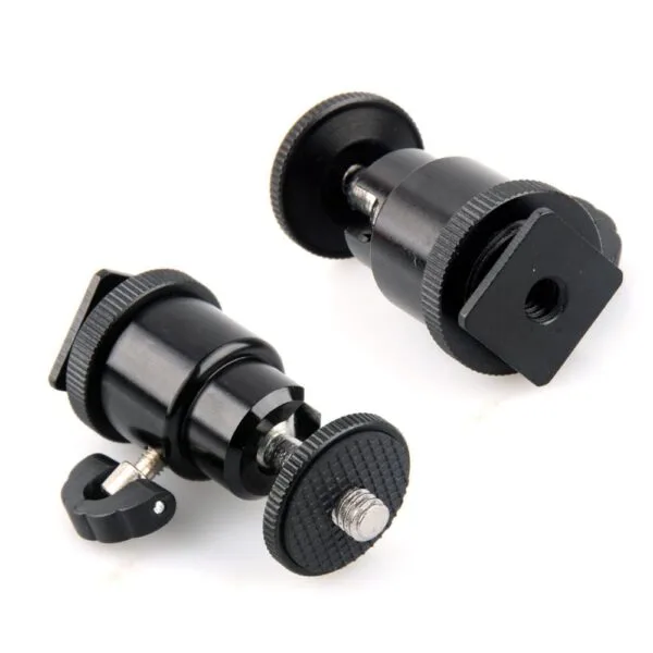 Adjustable Small Ball Head 1/4" Hot Shoe Mount digiphoto