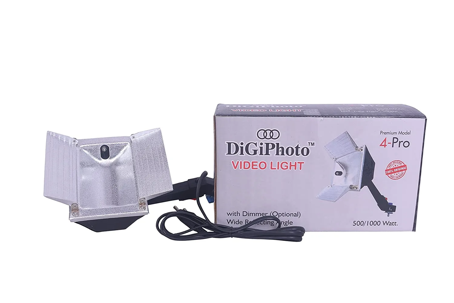 : DIGIPHOTO Continuous / Video Light with 1000 Watt Halogen Tube by DIGIPHOTO