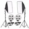 : DigiPhoto ,Photo Video Studio Lighting Kit 4-Socket Holder Softbox Light Stands