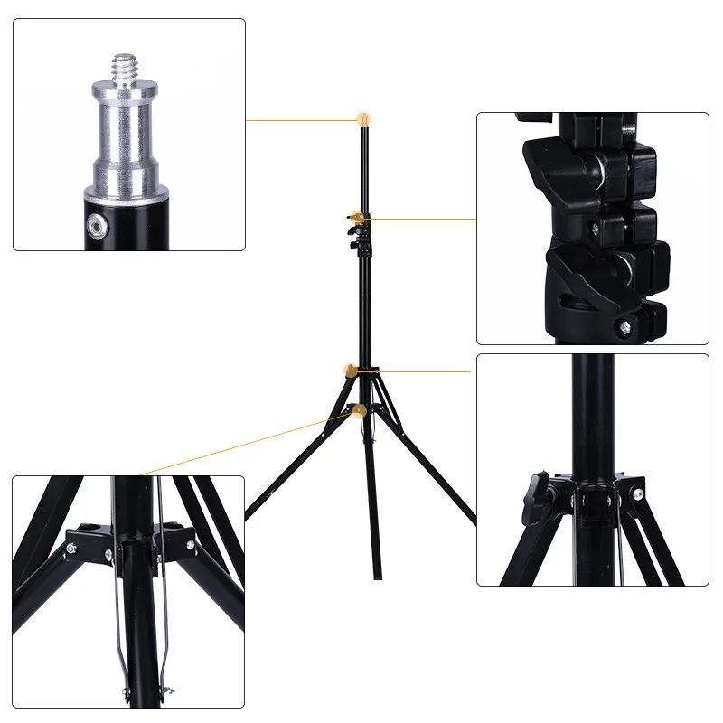 : Digiphoto Reverse Folding Aluminum Alloy Light Stand Tripod