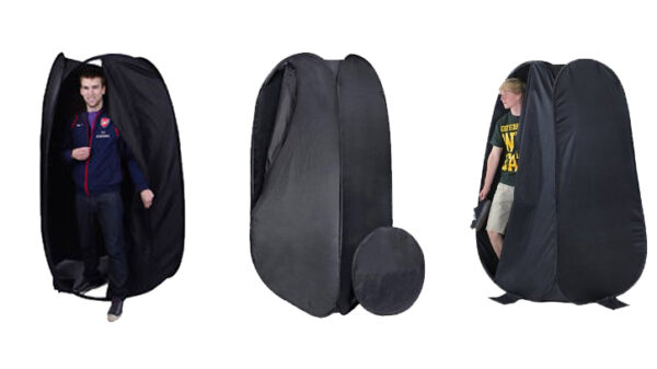 Collapsible Indoor/Outdoor Camping Photo Studio Pop Up Changing Dressing Tent Fitting Room with Carrying Case(Black) digiphoto