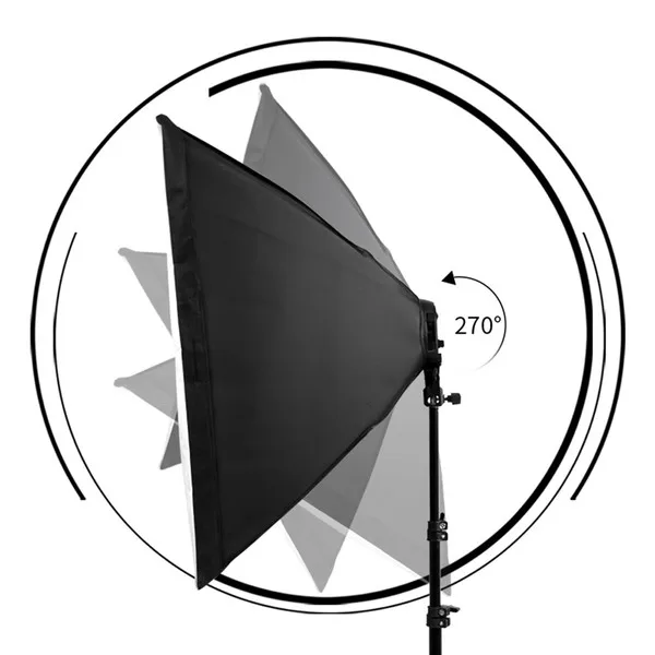 : DigiPhoto ,Photo Video Studio Lighting Kit 4-Socket Holder Softbox Light Stands