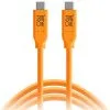 TETHER TOOLS TETHERPRO USB TYPE-C MALE TO USB TYPE-C MALE CABLE (15FT, ORANGE) CUC15-ORG
