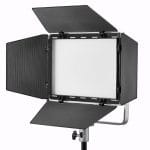 Godox Litemons LP600R 60W RGB LED Light Panel with Barndoor, 1800K-10000K 9270Lux LED Panel with 14 FX Effects APP Control CRI/TLCI 96+ Dimmable 0-100% Studio Soft Light for Photography