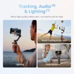 DJI Osmo Mobile 8 Gimbal Stabilizer for Phone, Native Tracking with Audio & Lighting, 360° Pan Rotation, Built-in Extension Rod & Tripod, 10h Battery, Extension Rod, Robust 3-Axis Stabilization - Image 4