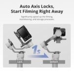 DJI RS 4 Mini, Gimbal Stabilizer for Cameras Canon/Sony/Panasonic/Nikon/Fujifilm, Auto Axis Locks, 2kg/4.4lbs Payload, Intelligent Tracking, Camera Gimbal, Camera Stabilizer, Native Vertical Shooting - Image 3