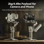 DJI RS 4 Mini, Gimbal Stabilizer for Cameras Canon/Sony/Panasonic/Nikon/Fujifilm, Auto Axis Locks, 2kg/4.4lbs Payload, Intelligent Tracking, Camera Gimbal, Camera Stabilizer, Native Vertical Shooting - Image 6