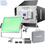 Godox Litemons LP600R 60W RGB LED Light Panel with Barndoor, 1800K-10000K 9270Lux LED Panel with 14 FX Effects APP Control CRI/TLCI 96+ Dimmable 0-100% Studio Soft Light for Photography - Image 2