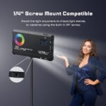 RF 15 RGB LED Video Light for Photography & Videography | 2700K-7500K Adjustable CCT | CRI Ra95+ Studio Fill Light | 4000mAh Rechargeable Camera Light with Type-C Charging - Image 8