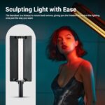 Godox LC500R Mini RGB LED Video Light Stick Lighting,2500K-8500K Adjustable, CRI 95 TLCI 96 Accurate Color, 360° Full-Color LED Light,15 FX Lighting Effects,0-100% Dimmable Support APP Control - Image 6