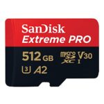 SanDisk Extreme Pro 512GB microSDXC UHS-I, V30, 200MB/s Read, 140MB/s Write, Memory Card for 4K Video on Smartphones, Action Cams and Drones - Image 2