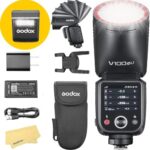 Godox V100-C Camera Flash for Canon,Round Head Speedlite,TTL Touch Screen 2.4G Wireless X System for Canon Cameras - Image 2