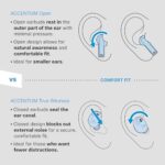 Sennheiser ACCENTUM Open True Wireless Earbuds-Smart Touch Controls, Lightweight & Breathable Design, Upto 28H Battery, Quick Charging, IPX4 Splash Resistance-Black - Image 4
