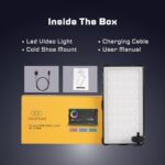 RF 15 RGB LED Video Light for Photography & Videography | 2700K-7500K Adjustable CCT | CRI Ra95+ Studio Fill Light | 4000mAh Rechargeable Camera Light with Type-C Charging - Image 4