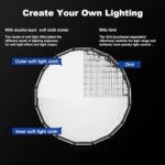 Godox S120T Umbrella Softbox 47.3" 120cm Bowens Mount Softbox with Diffuser Quick Release Compact Umbrella Softbox for Photography Shooting Continous Light Monolights Vedio Portrait Shooting - Image 5