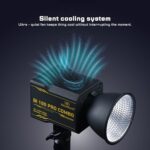 BI 100 PRO Combo 100W inbuilt 11200 mah Battery, Bi-Colour LED Continuous Light, CCT 2700K-6500K, CR>I 96, with Optical Snoot 10 Metal gobos, 12 Special fx Effects - Image 6