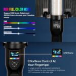 DCL 80 RGB LED Video Stick Light with Barndoor, Dual Temp 2700K-7500K, 14 Special Effects, CRI >97, C Type Charging, 1/4' Mount, for Indoor & Outdoor Shoots - Image 6