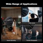 Godox S120T Umbrella Softbox 47.3" 120cm Bowens Mount Softbox with Diffuser Quick Release Compact Umbrella Softbox for Photography Shooting Continous Light Monolights Vedio Portrait Shooting - Image 7