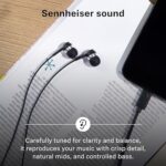 Sennheiser CX 80U Wired in-Ear Earphones with in-Line Microphone, One Button Smart Control, Lightweight Design, USB Type-C, 3 Ear Tip Sizes, 1Y Warranty, Voice Control, Black - Image 3
