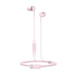 Sennheiser CX 80U Wired in-Ear Earphones with in-Line Microphone, One Button Smart Control, Lightweight Design, USB Type-C, 3 Ear Tip Sizes, 1Y Warranty, Voice Control, Sakura