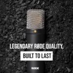 Rode Nt1 Signature Series Large-Diaphragm Condenser Microphone with Shock Mount, Pop Filter and XLR Cable for Music Production, Vocal Recording, Streaming and Podcasting - Image 6