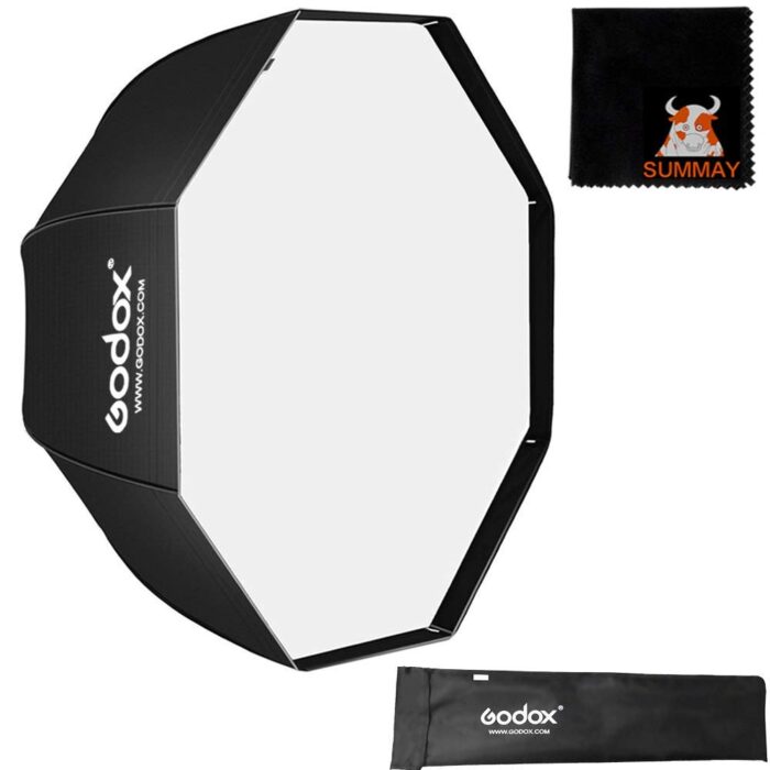 Godox SB-UBW 80cm / 32" Umbrella Octagon Softbox Reflector with Carrying Bag (Black) - Image 3