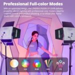 Godox Litemons LP600R 60W RGB LED Light Panel with Barndoor, 1800K-10000K 9270Lux LED Panel with 14 FX Effects APP Control CRI/TLCI 96+ Dimmable 0-100% Studio Soft Light for Photography - Image 4