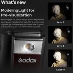 Godox V860III-S Camera Flash Light Wireless TTL Speedlite Modeling Light Transmitter/Receiver Manual/Auto Flash GN60 1/8000s HSS Built-in 2.4G Wireless X System Replacement for Sony Cameras - Image 5