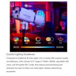 GODOX Litemons LA300R RGB COB LED Video Light, 1800-10,000K CCT CRI 95+ TLCI 94+, 14 Lighting Effects, Bowens Mount, with GSM Adjustment, Onboard & App Control, NFC Connection, for Live Streaming - Image 4