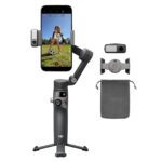 DJI Osmo Mobile 8 Gimbal Stabilizer for Phone, Native Tracking with Audio & Lighting, 360° Pan Rotation, Built-in Extension Rod & Tripod, 10h Battery, Extension Rod, Robust 3-Axis Stabilization