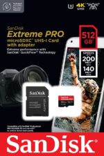 SanDisk Extreme Pro 512GB microSDXC UHS-I, V30, 200MB/s Read, 140MB/s Write, Memory Card for 4K Video on Smartphones, Action Cams and Drones - Image 5