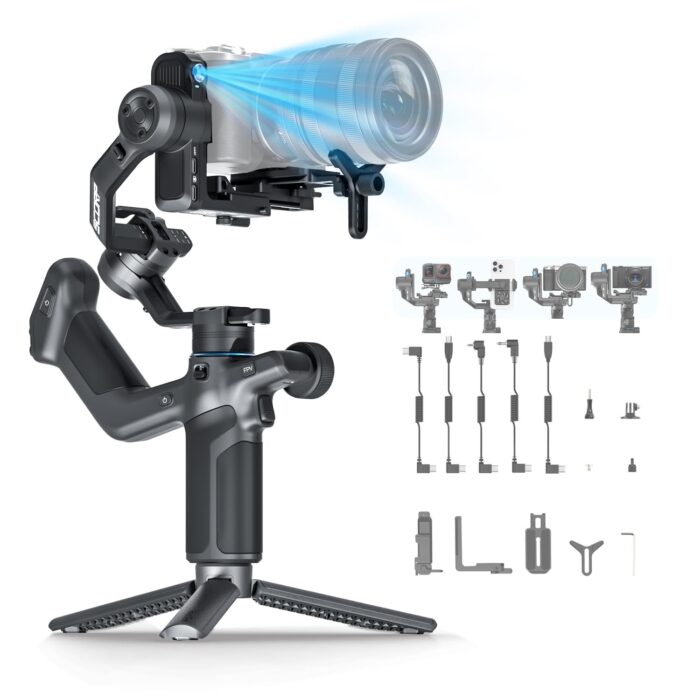 DJI RS 4 Mini, Gimbal Stabilizer for Cameras Canon/Sony/Panasonic/Nikon/Fujifilm, Auto Axis Locks, 2kg/4.4lbs Payload, Intelligent Tracking, Camera Gimbal, Camera Stabilizer, Native Vertical Shooting - Image 11