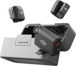 DJI Mic Mini (2 Transmitters + 1 Receiver + Charging Cradle), Ultra Light, Detailed Audio, 48 Hours Use, Noise Cancelling, Auto Limit, Wireless Microphone/iPhone/Android, Vlog, Streaming