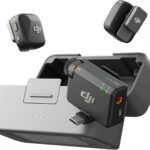 DJI Mic Mini (2 Transmitters + 1 Receiver + Charging Cradle), Ultra Light, Detailed Audio, 48 Hours Use, Noise Cancelling, Auto Limit, Wireless Microphone/iPhone/Android, Vlog, Streaming