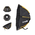65cm Parabolic Softbox Bowens Mount, Quick Release with Dual Diffusers/Grid/Bag for Video Continuous Lighting - Image 8