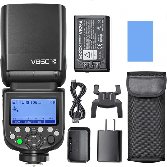 Godox V860III-C Flash for Canon Camera Flash Speedlite 7.2V/2600mAh Li-ion Battery, 2.4G Wireless HSS 1/8000 1.5s Recycle Time 10 Levels LED Modeling Light for Canon (Upgraded V860II-C) - Image 16