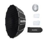 Godox S65W B/W 65cm/25.6in Quick Release Umbrella Softbox with Grid | Professional Foldable Softbox with Standard Bowen Mount & Diffusers for Photography Studio Photography