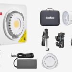 Godox ML100BI Bi-Color LED Portable Light Kit 1 with Reflector | 2800-6500K Adjustable Color Temperature | V-Mount Battery Compatible | Compact Lighting for Photography, Video, and Studio Use