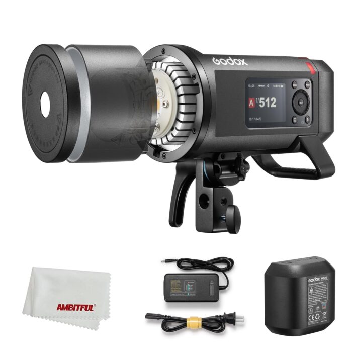 Godox AD600 Pro II Strobe Light Photography,AD600Pro 600Ws Outdoor Studio Flash Monolight,TTL 2.4G Wireless System,40W Bi-Color LED Modeling Light - Image 11