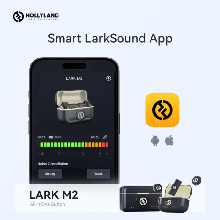 Hollyland Lark M2 USB-C Wireless lavalier microphone with USB-C plug - Image 4