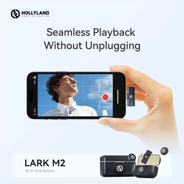 Hollyland Lark M2 USB-C Wireless lavalier microphone with USB-C plug - Image 5