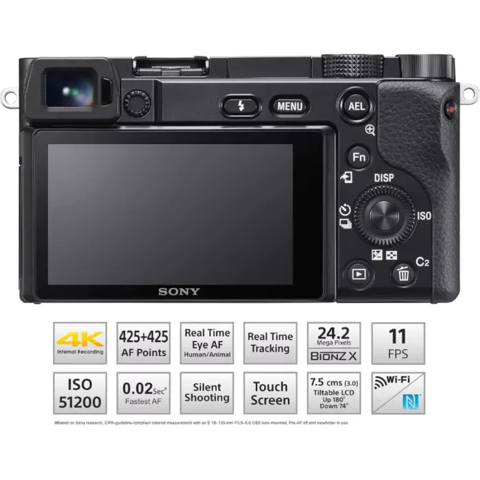 Sony Alpha ILCE-6100X with Upgraded SELP1650 (Ver 2) Power Zoom Lens + SEL55210 Lens - Image 3