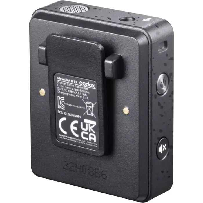 Godox MoveLink II M2 (2023 Edition) Compact 2-Person Wireless Microphone System for Cameras & Smartphones with 3.5mm (2.4 GHz, Black) - Image 3