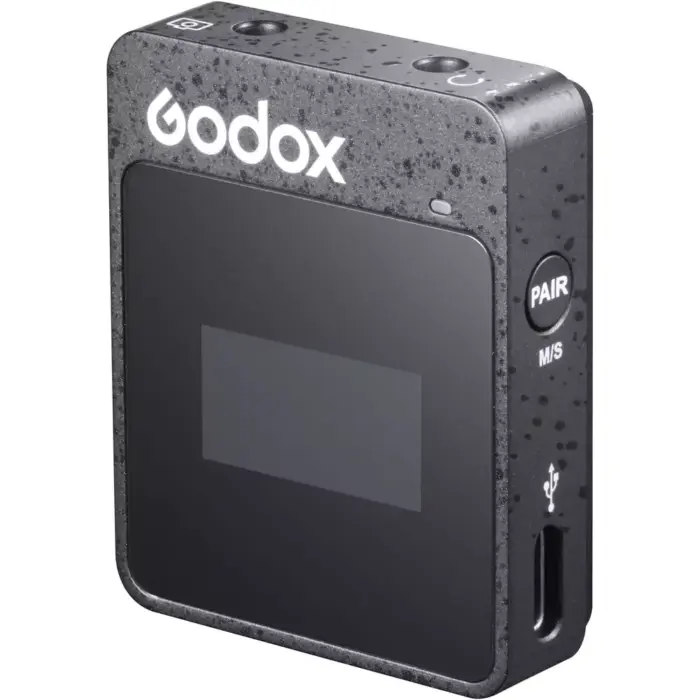 Godox MoveLink II M2 (2023 Edition) Compact 2-Person Wireless Microphone System for Cameras & Smartphones with 3.5mm (2.4 GHz, Black) - Image 4